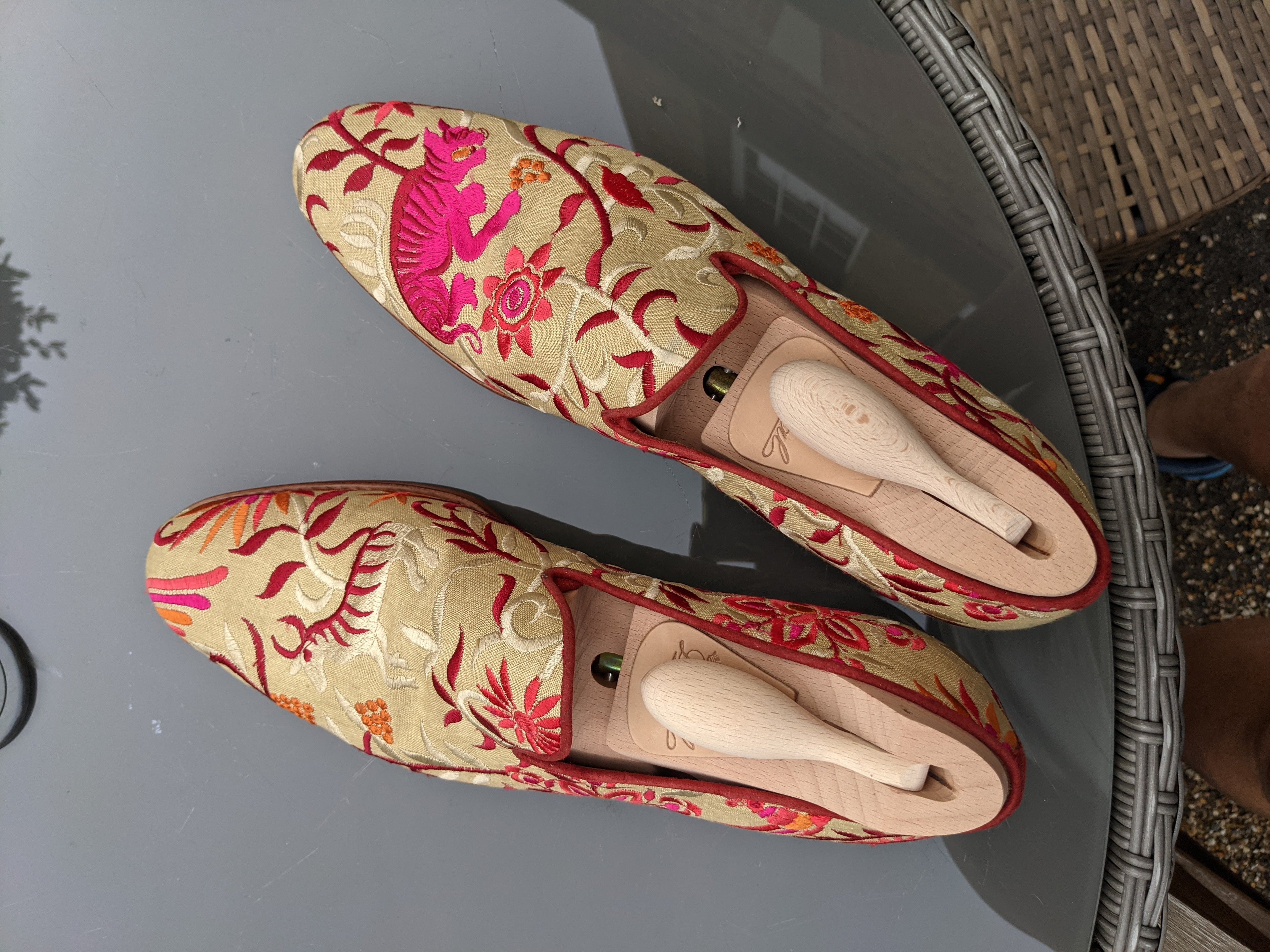 Custom Tiger Loafers for Paris. USA13 - Ascot Shoes