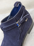 Ascot Vienna - Blue Suede - Ascot Shoes