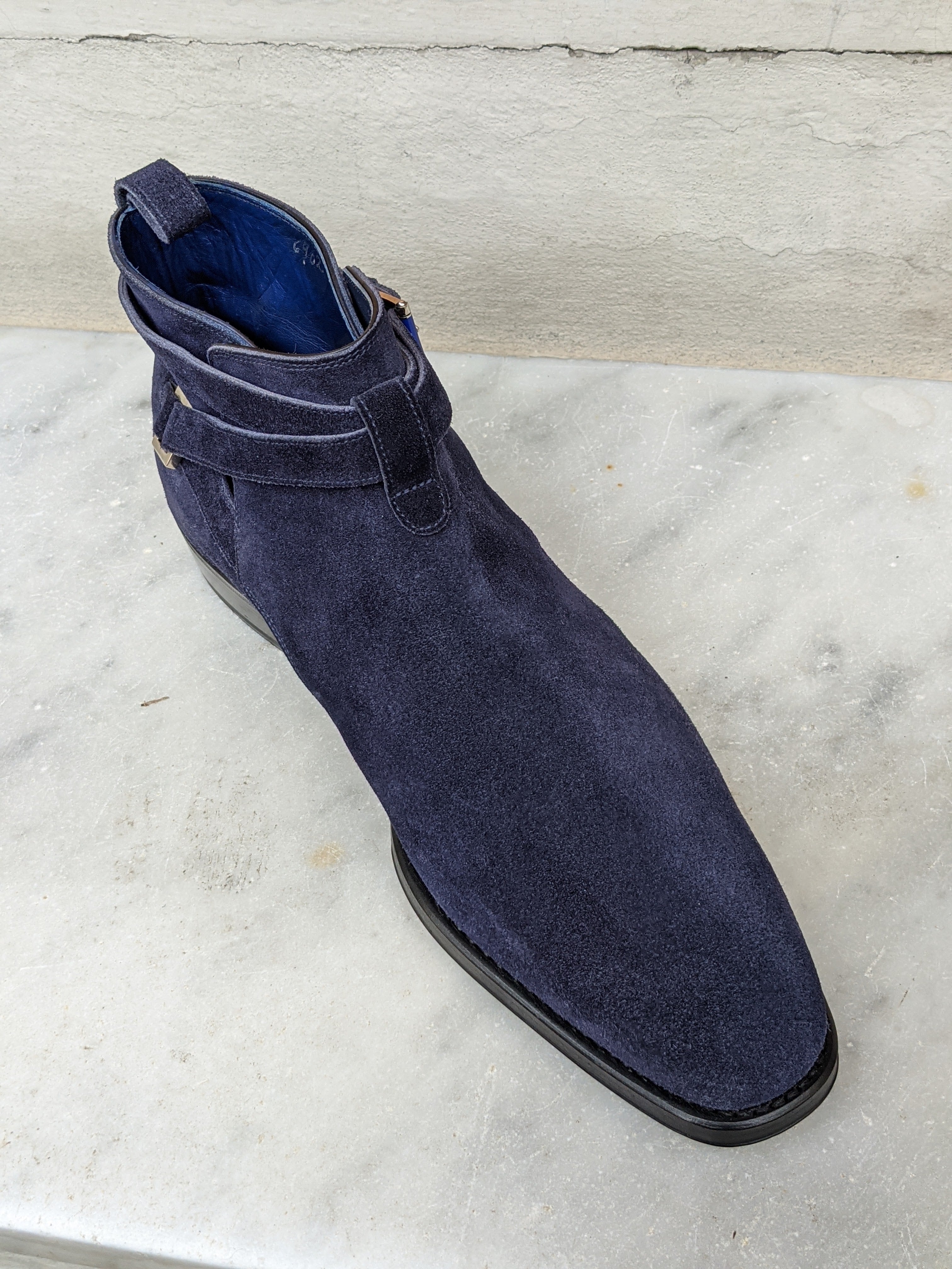Ascot Vienna - Blue Suede - Ascot Shoes