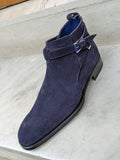 Ascot Vienna - Blue Suede - Ascot Shoes