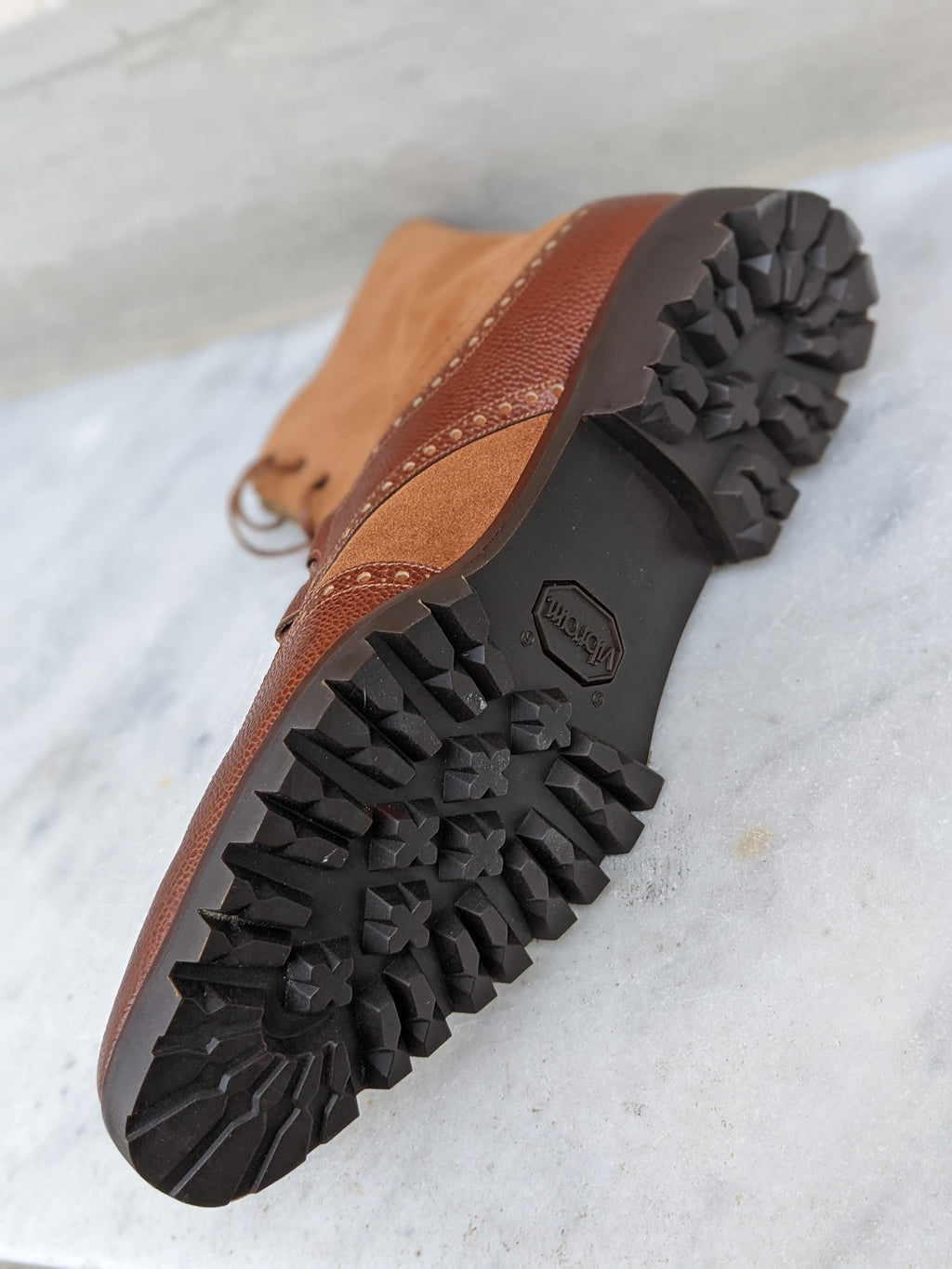 Ascot Garda - Cognac Suede & Brown Grain - Ascot Shoes