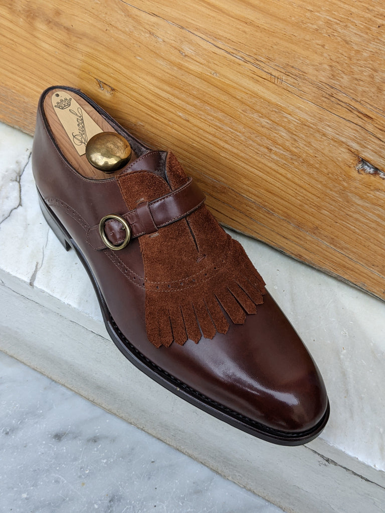 Ascot Lugano - Cognac Suede & Brown Calf - Ascot Shoes