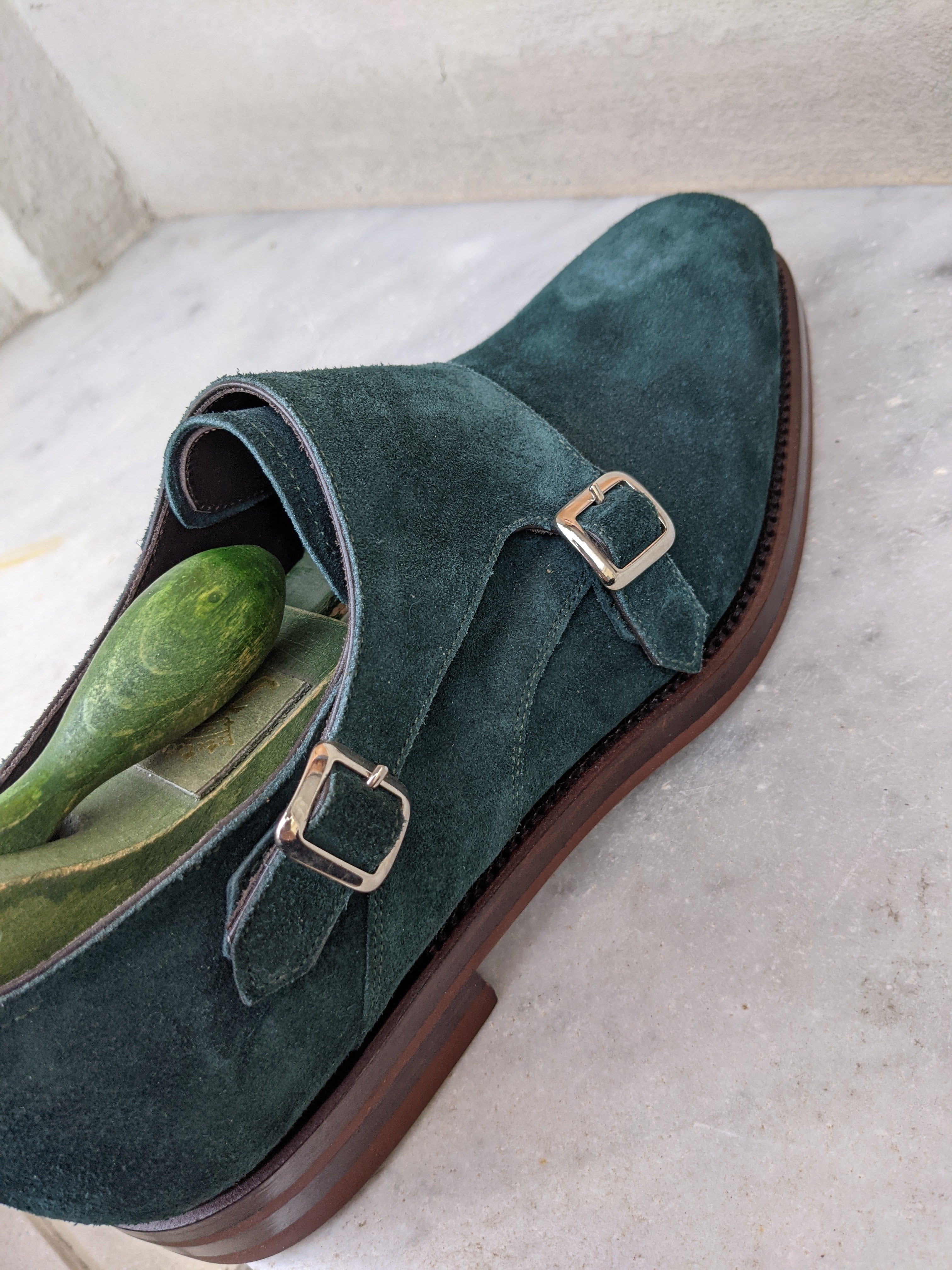 Ascot Romeo - Green Suede - Ascot Shoes