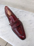 Ascot Bologna - Burgundy Lizard - Ascot Shoes