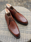 Ascot Khan Boots - Cognac Grain - Ascot Shoes