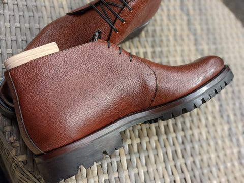 Ascot Khan Boots - Cognac Grain