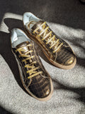 Ascot Sneakers - Deep Gold Alligator - Ascot Shoes