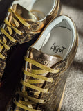 Ascot Sneakers - Deep Gold Alligator - Ascot Shoes
