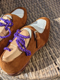 Ascot Andre - Camel Suede & White Crocodile - Ascot Shoes