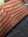 Sunglass Case - Cognac Crocodile - Ascot Shoes
