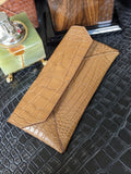 Sunglass Case - Beige Crocodile - Ascot Shoes