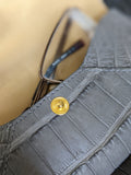 Sunglass Case - Grey Crocodile - Ascot Shoes