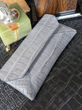 Sunglass Case - Grey Crocodile - Ascot Shoes