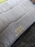Sunglass Case - Grey Crocodile - Ascot Shoes