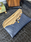 Sunglass Case - Blue Crocodile - Ascot Shoes