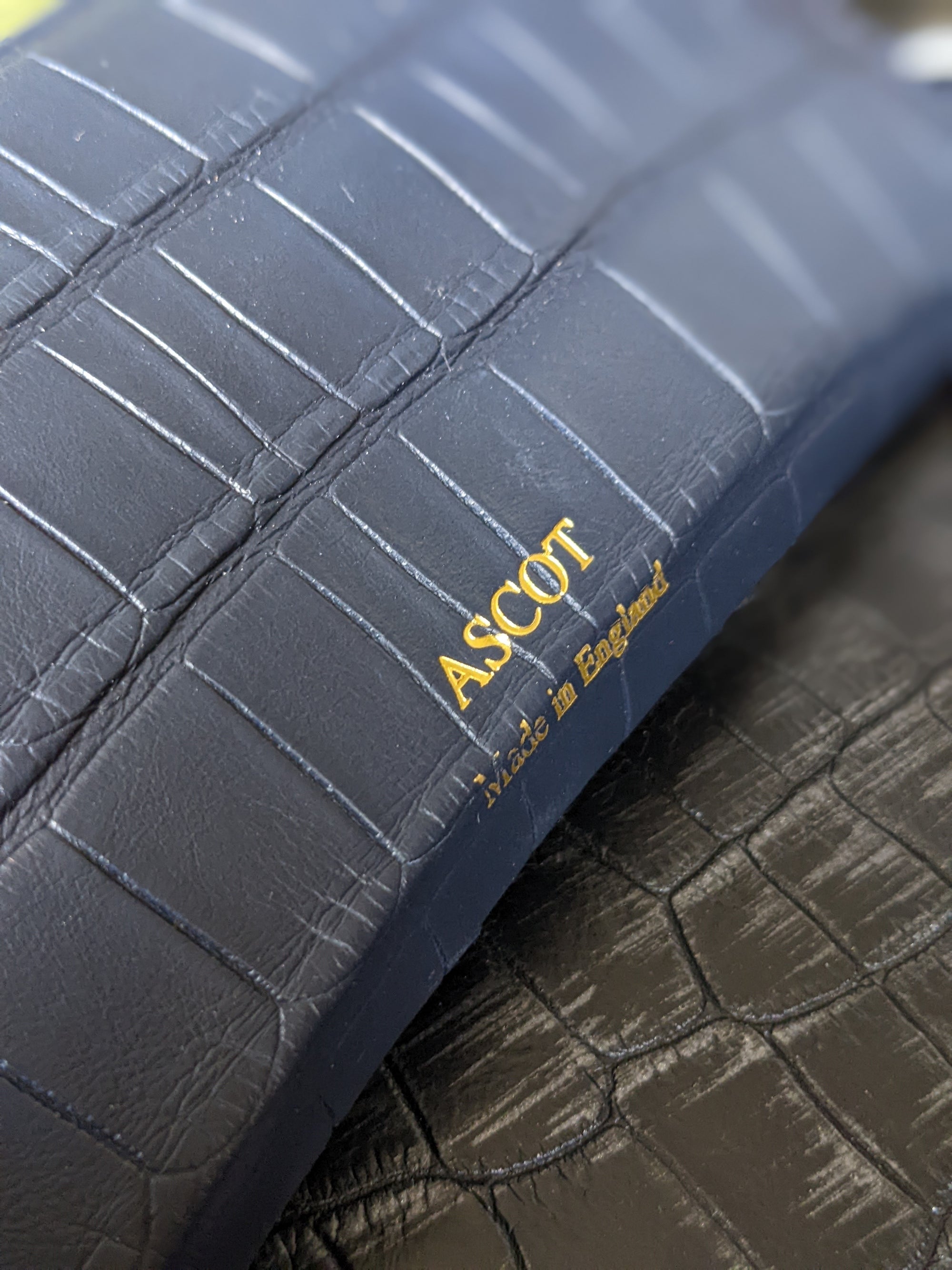 Sunglass Case - Blue Crocodile - Ascot Shoes