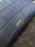 Sunglass Case - Blue Crocodile - Ascot Shoes