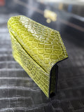 Folding Wallet - Olive Green Alligator - Ascot Shoes