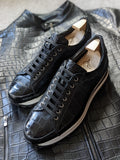 Ascot Neki - Black Crocodile - Ascot Shoes