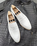 Ascot Sinatra - White Alligator - Ascot Shoes