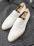 Ascot Sinatra - White Alligator - Ascot Shoes