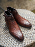 Ascot Palermo - Cognac Python - Ascot Shoes