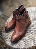 Ascot Palermo - Cognac Python - Ascot Shoes