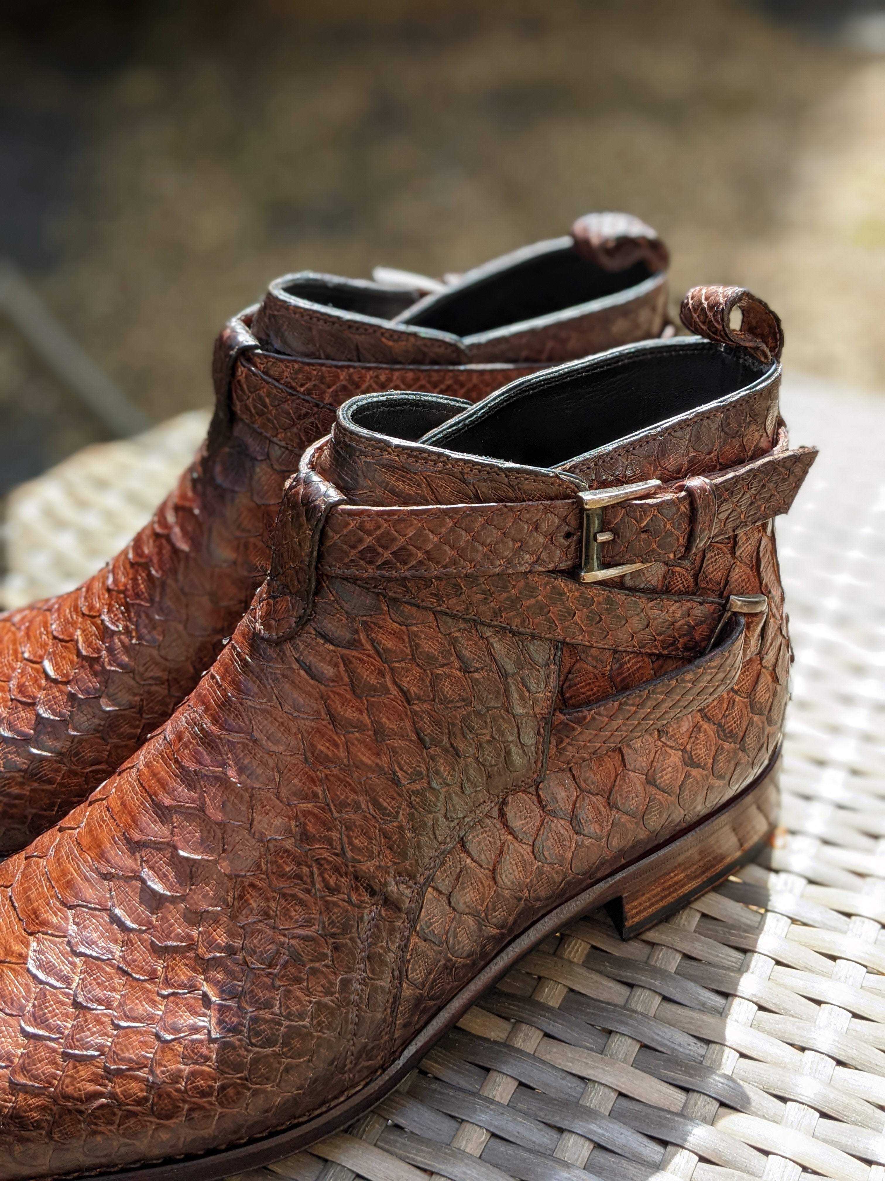 Ascot Palermo - Cognac Python - Ascot Shoes