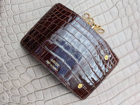 Bespoke Key Holder - Brown Crocodile