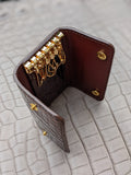 Bespoke Key Holder - Brown Crocodile - Ascot Shoes