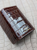 Bespoke Key Holder - Brown Crocodile - Ascot Shoes