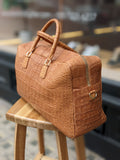 Weekender Bag - Tan Crocodile - Ascot Shoes