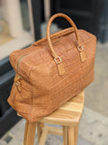 Weekender Bag - Tan Crocodile - Ascot Shoes