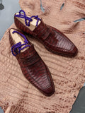 Ascot Ravenna - Bourbon Crocodile - Ascot Shoes