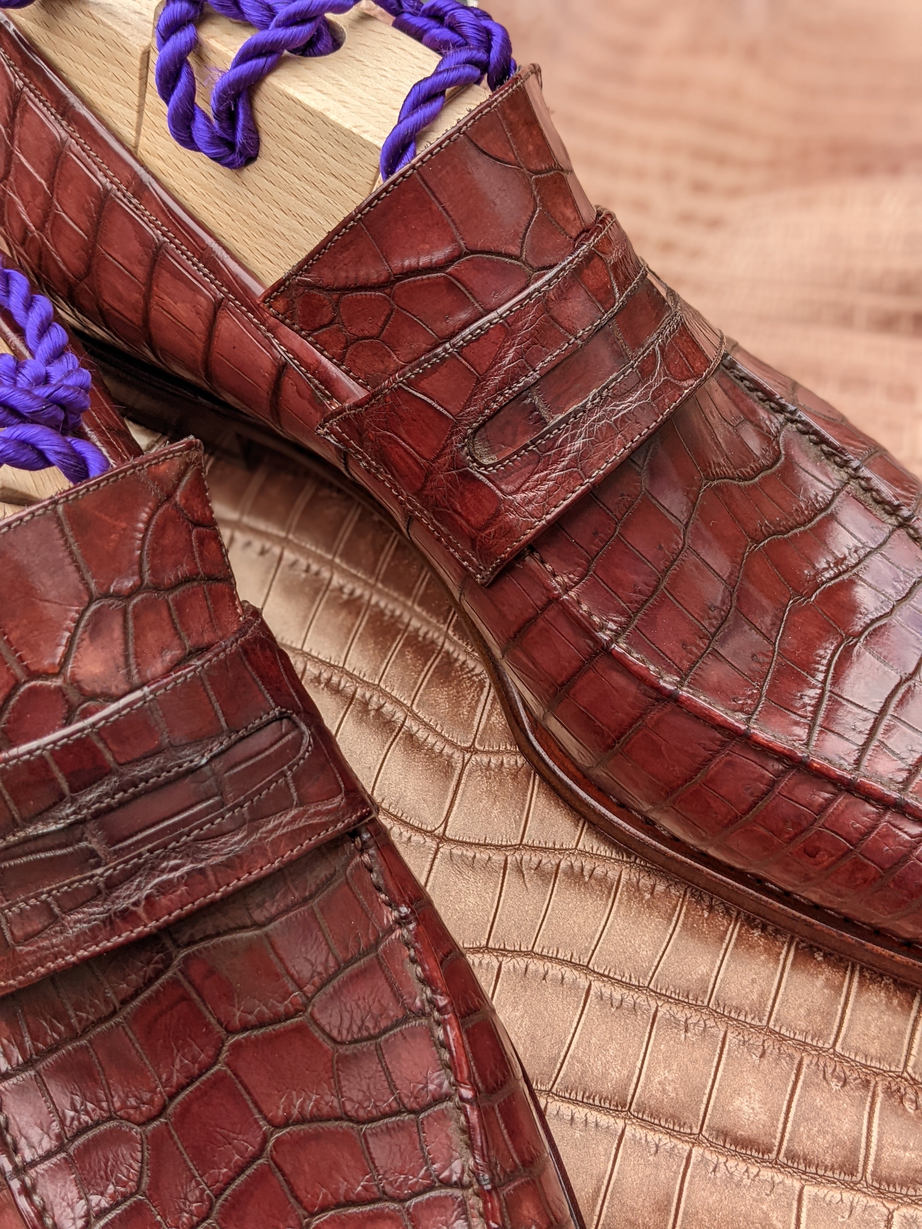 Ascot Ravenna - Bourbon Crocodile - Ascot Shoes
