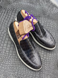 Ascot Cannes - Black Crocodile - Ascot Shoes