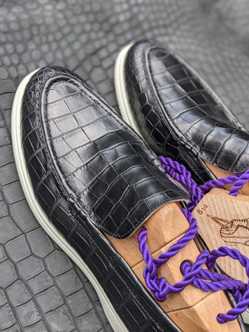 Ascot Cannes - Black Crocodile