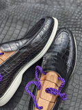 Ascot Cannes - Black Crocodile - Ascot Shoes