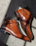 Ascot Prato - Cognac Calf - Ascot Shoes