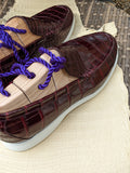 Ascot Cannes - Burgundy Crocodile - Ascot Shoes