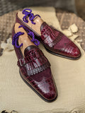 Ascot Shanghai Single Monk II. - Burgundy combination - Ascot Shoes