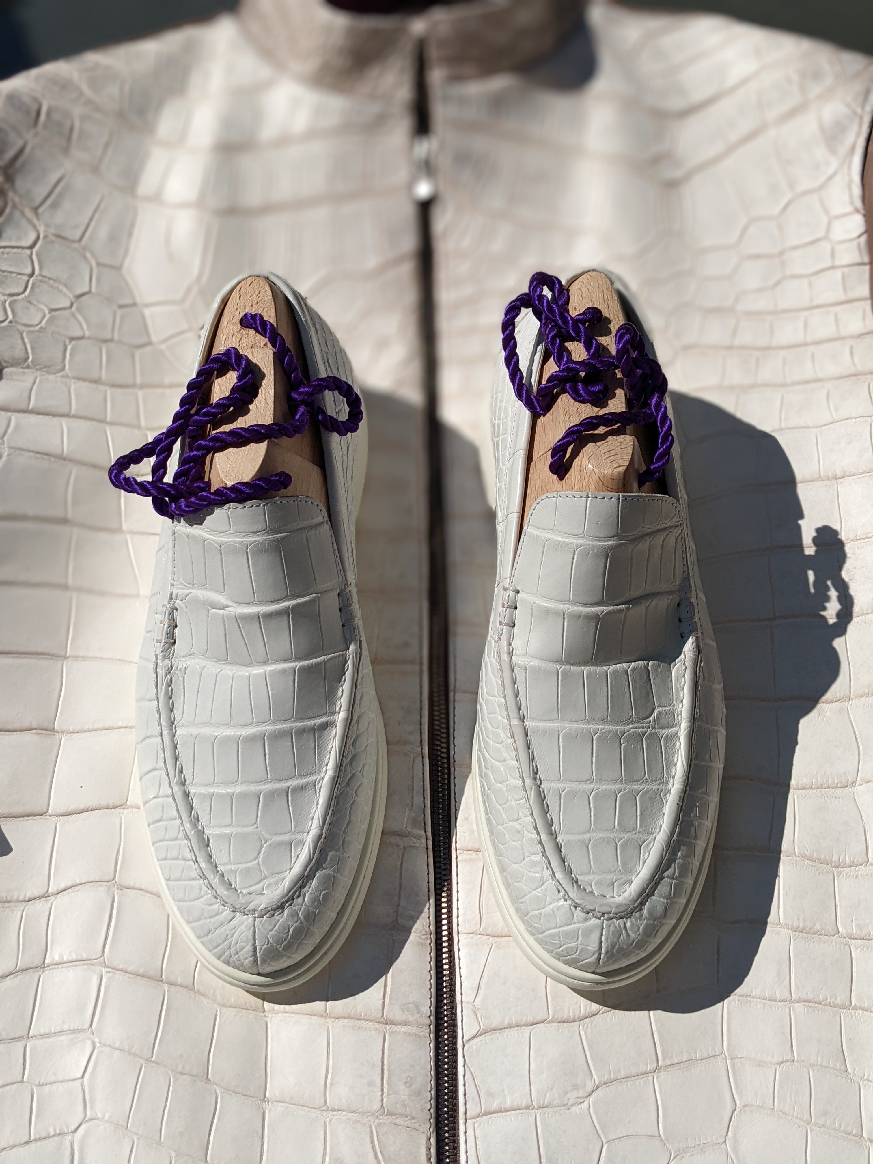 Ascot Cannes - Dover White Nile Crocodile - Ascot Shoes