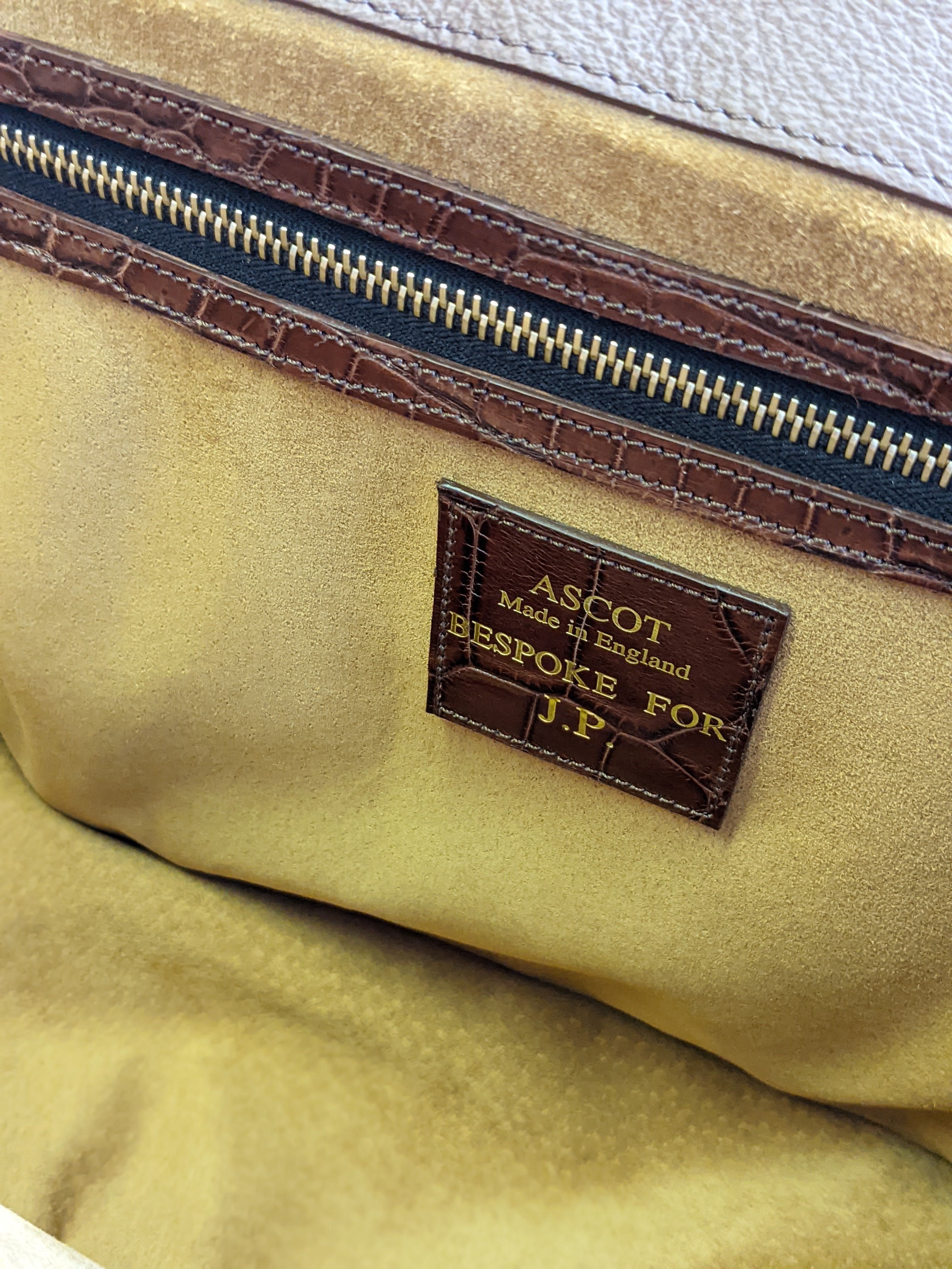 Bespoke Messenger Crocodile Bag - Ascot Shoes