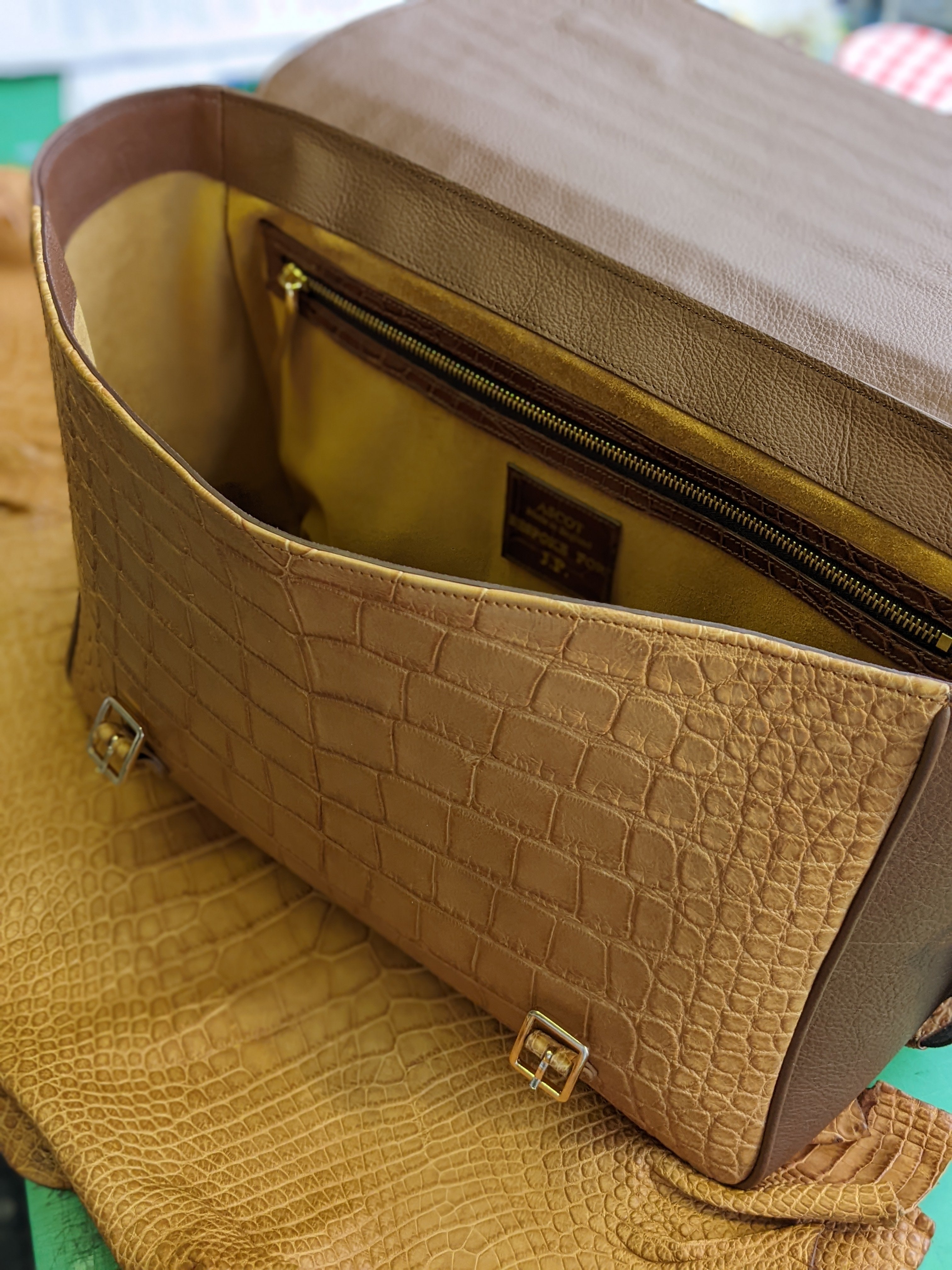 Bespoke Messenger Crocodile Bag - Ascot Shoes