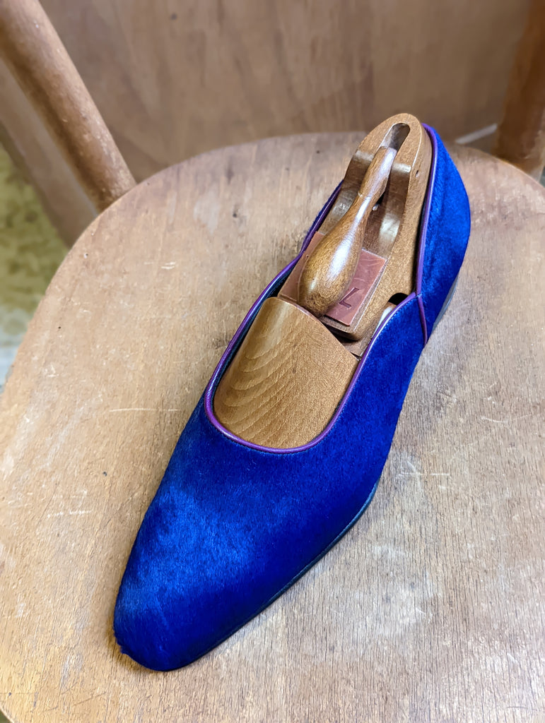 Ascot Turin - Velvet Blue Suede - Ascot Shoes