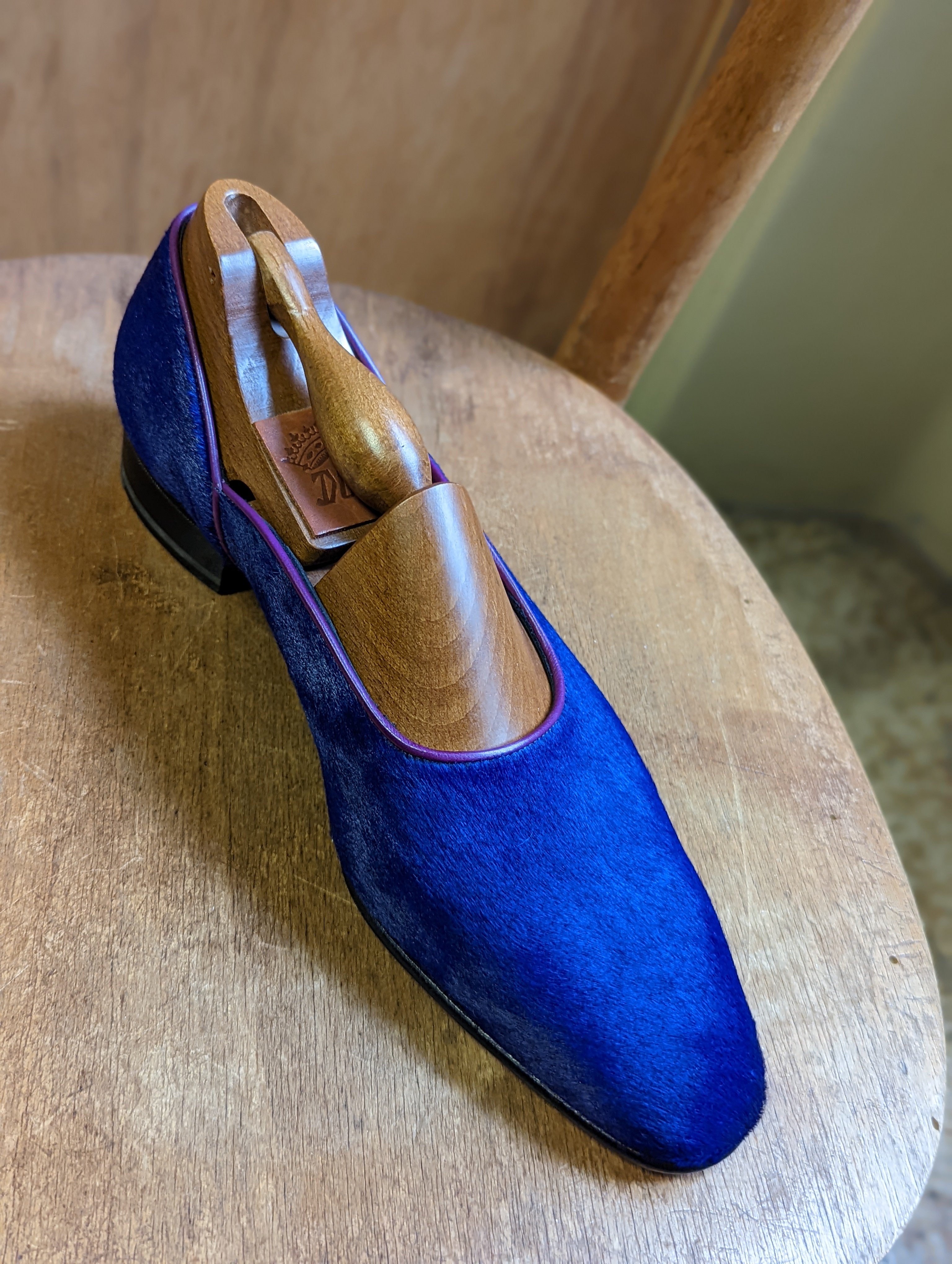 Ascot Turin - Velvet Blue Suede - Ascot Shoes