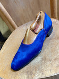 Ascot Turin - Velvet Blue Suede - Ascot Shoes