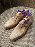 Edward Green - Cream Crocodile, UK 9, 606 Last - Ascot Shoes