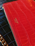 Everyday Phone Pouch - Red Crocodile - Ascot Shoes