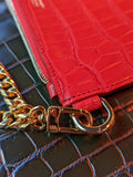 Everyday Phone Pouch - Red Crocodile - Ascot Shoes